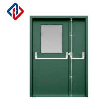 factory direct supply Customised size 120mins EN1634 double leaf anti-fire steel flush door